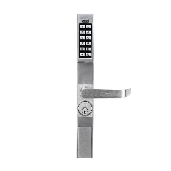 AlarmLock: Trilogy DL1200 Narrow Style Keypad Lever Lock / Satin Chrome 26D
